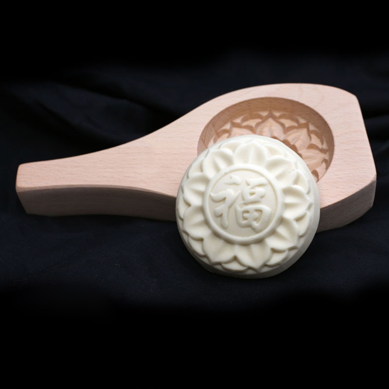 Khuôn Làm Bánh Trung Thu / Bánh Bao In Họa Tiết Độc Đáo Tiện Dụng