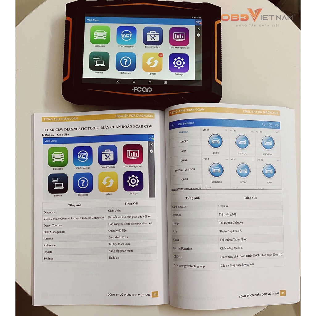 Bộ sách Tiếng Anh Chẩn Đoán & Cẩm Nang Mã Lỗi Ô Tô Và Bộ Sách Tiếng Anh Chuyên Ngành Ô Tô