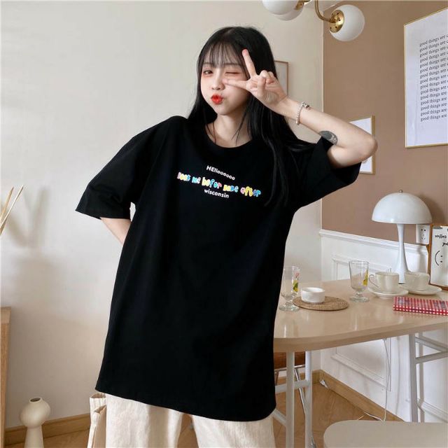Áo thun tay lỡ look me 😚😚😚☺☺🥰🥰