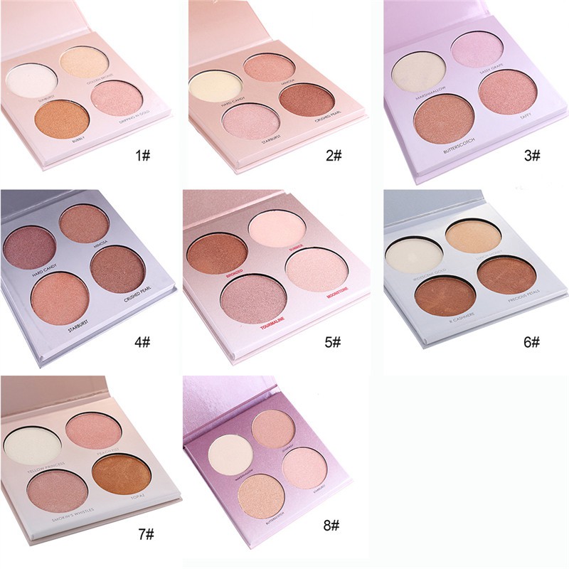 (Hàng Mới Về) Bảng Phấn Bắt Sáng Tạo Khối 4 Màu Cao Cấp | BigBuy360 - bigbuy360.vn