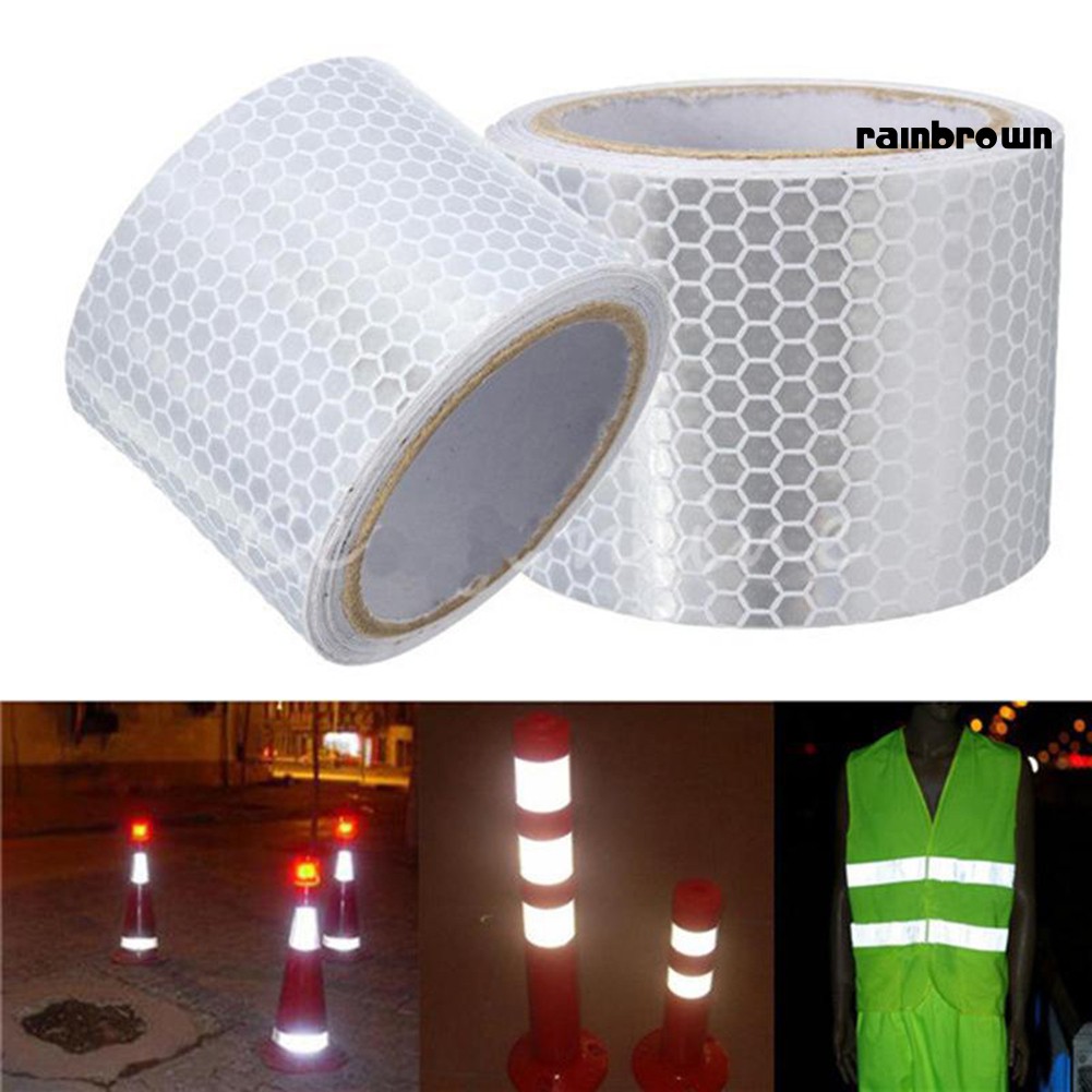 Cuộn băng dính phản quang 1m X 5cm cảnh báo an toàn thích hợp cho xe hơi