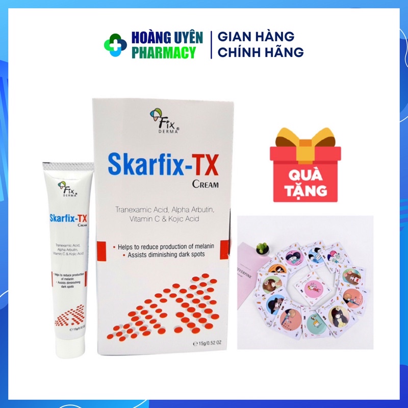 Kem dưỡng sáng da mờ thâm nám Fixderma Skarfix TX 15g - công thức mới vượt trội