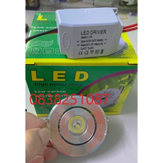 ĐÈN LED MẮT ẾCH 1W KHOÉT LỖ 45mm