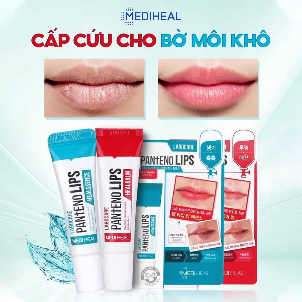 Combo Son Dưỡng Môi Ban ngày và ban đêm Mediheal Labocare Pantenolips