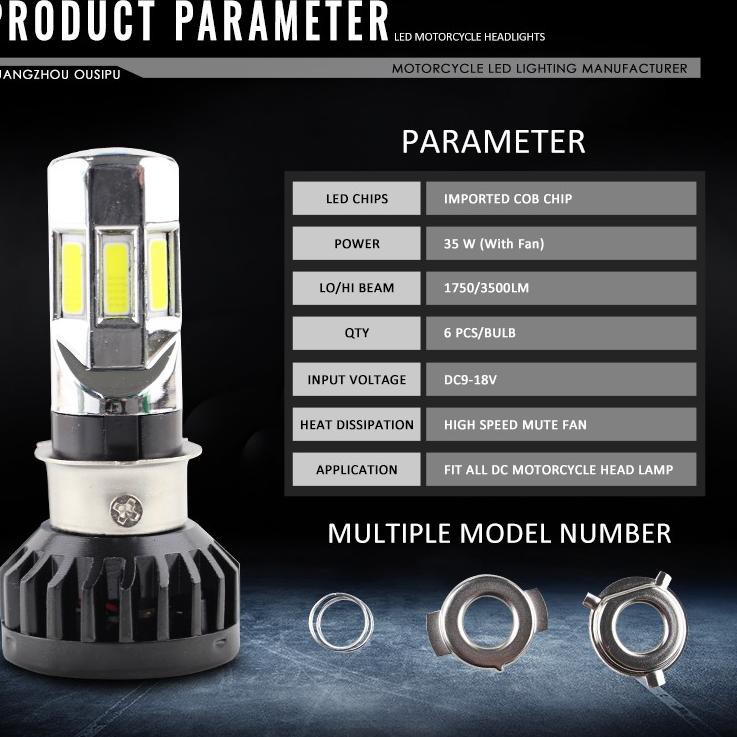 Đèn Pha Led Rtd M02E 6 Mặt 35wattt Ac Dc 6 Eyes M02E-B M02H M02G M02D 30w