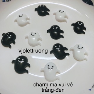 charm halloween trang trí slime