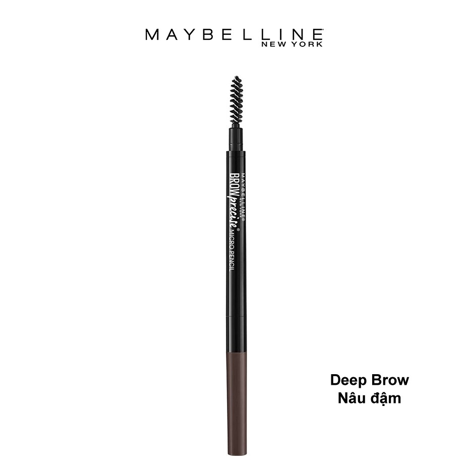 [Chính Hãng] Chì Kẻ Mày 2 Đầu Maybelline Đầu Cọ Siêu Nhỏ Brow Precise Micro Pencil