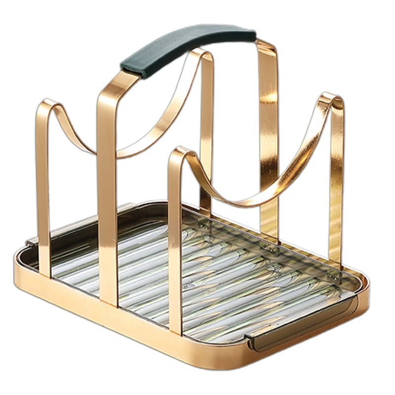 Giá Đỡ Nắp Nồi / Muỗng Bằng Kim Loại Tiện Dụng Cho Nhà Bếp