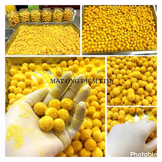 Viên tinh nghệ nếp đỏ mật ong thủ công 100% | BigBuy360 - bigbuy360.vn