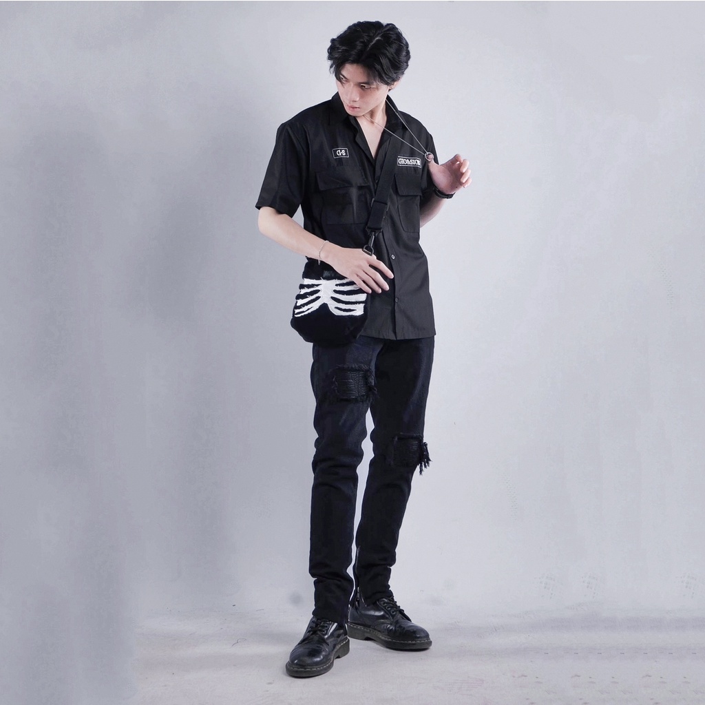 Quần jean nam phối kiểu zipper ( QJ6 )