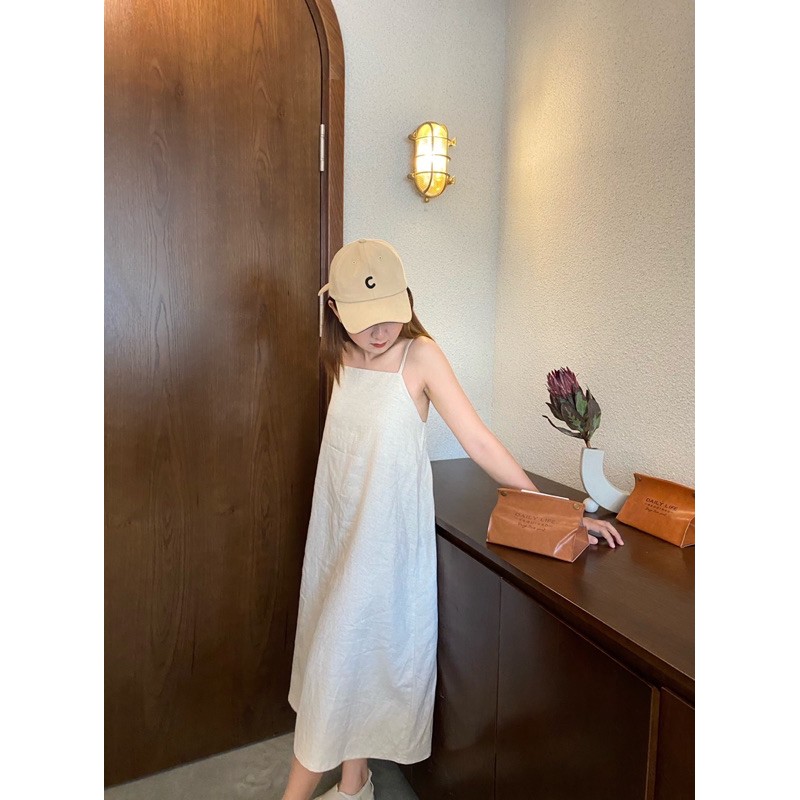 Gaon Top/ Dress (Váy áo linen dây chéo hở lưng) (có may bigsize) | BigBuy360 - bigbuy360.vn