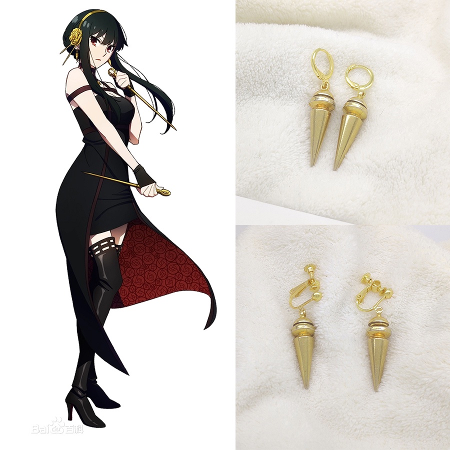 Bông Tai Thời Trang Phong Cách Anime SPY×FAMILY Yor Forger Dự Tiệc Halloween