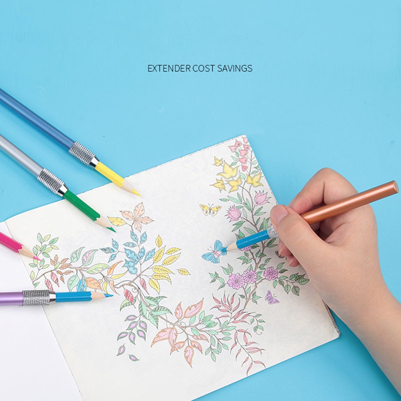 1 Chiếc Giá Đỡ Bút Chì Hai Đầu Bằng Kim Loại Có Thể Điều Chỉnh