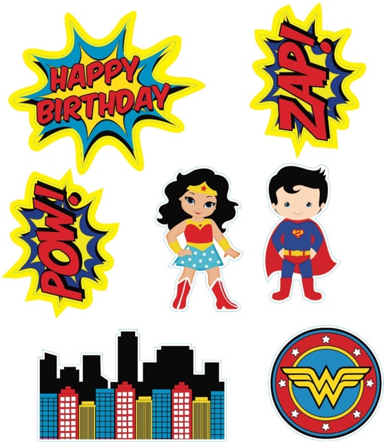 Combo 5 Set Cắm Giấy Siêu Nhân