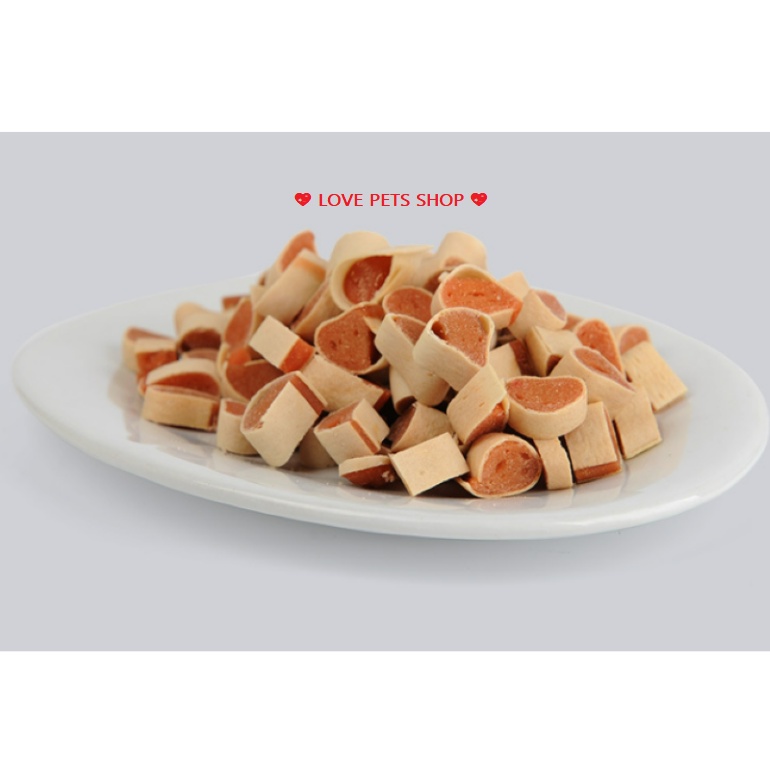 BÁNH THƯỞNG CHO CHÓ MÈO VỊ GÀ 110GRAM &quot;MẪU MỚI&quot; - LOVE PETS SHOP