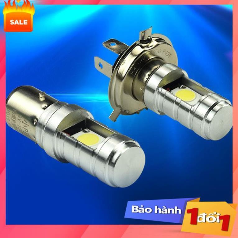 ✔️ [Top sale] -  Đèn pha xe máy led 3 chân H4/E01C siêu sáng