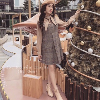 Set yếm nude + yếm caro siêu xinh 💕ảnh thật shop chụp