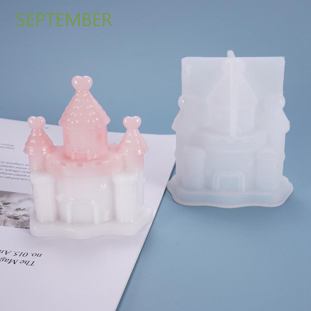 Khuôn Silicone Tạo Hình Lâu Đài 3d Trang Trí Bánh