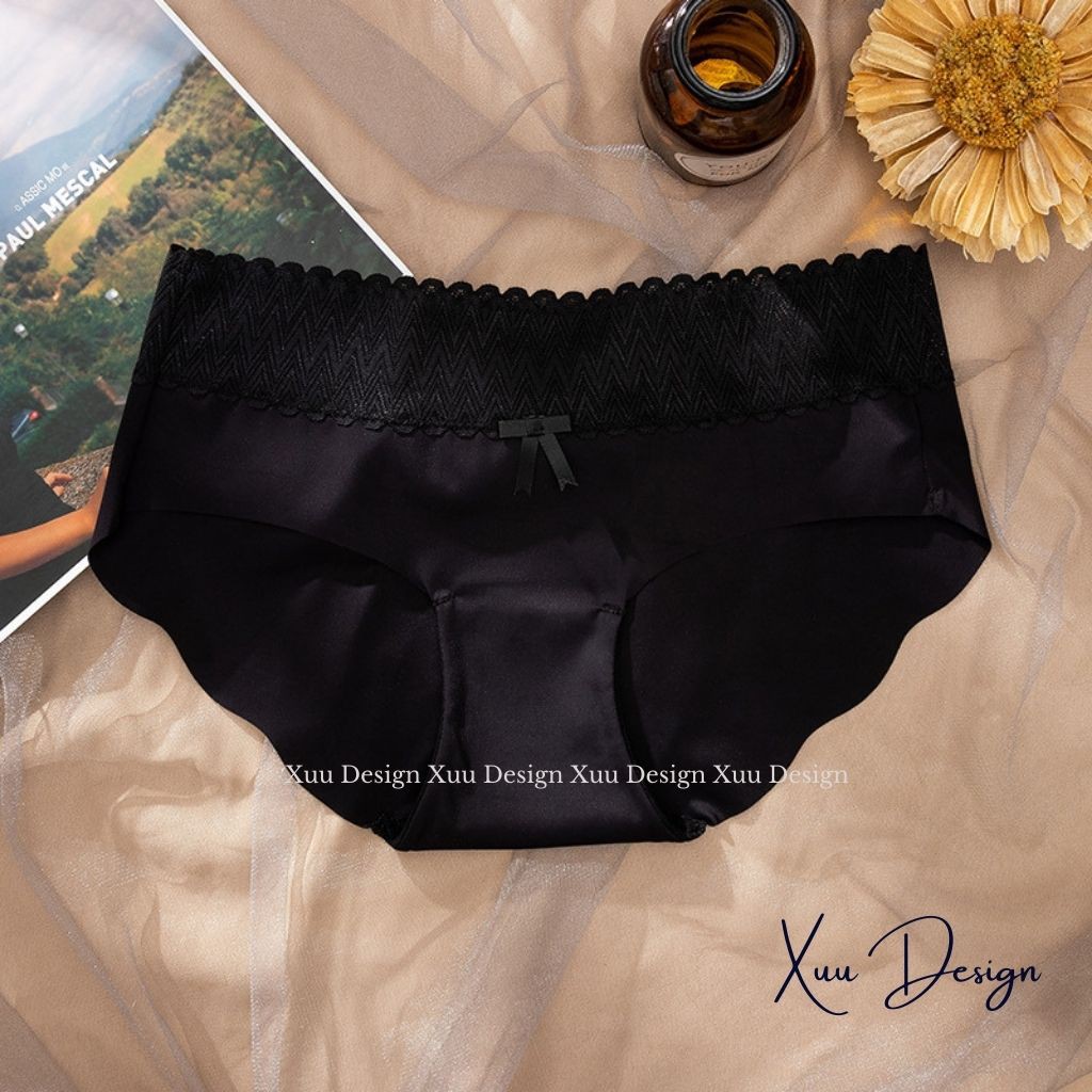 Quần lót nữ Đúc Su không đường may phối ren cao cấp QC22 - Wexuu Design