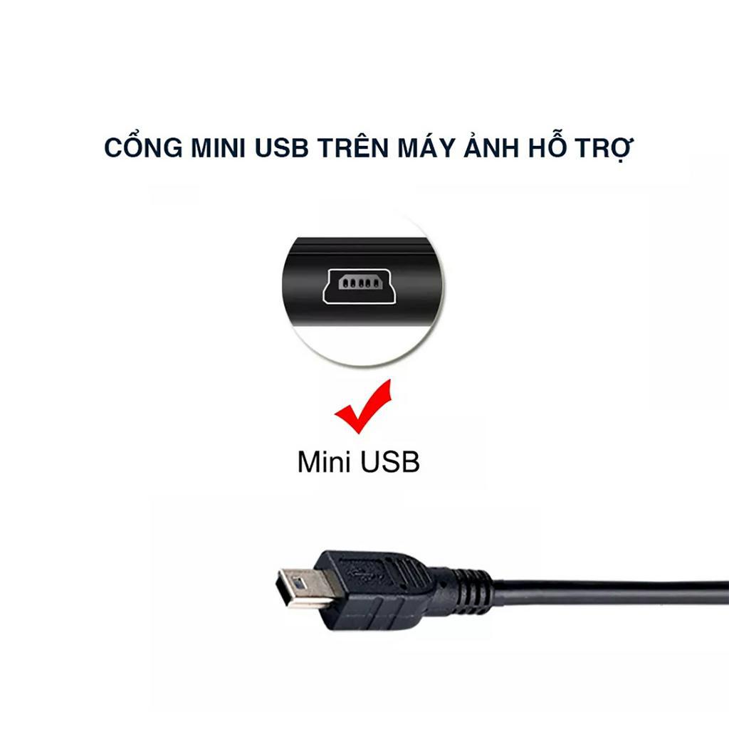 Cáp sao chép copy ảnh từ máy ảnh Canon sang máy tính Laptop, PC cổng USB