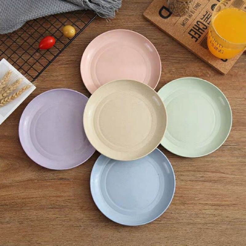 Set 6 Đĩa Lúa Mạch Tròn Đủ Màu Chuẩn Nội Địa Trung