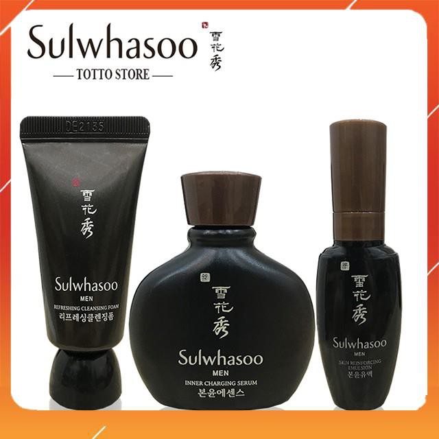 [Mini] Bộ dưỡng da Nam Sulwhasoo Basic Kit 3 items 38ml - Bộ chống lão hóa nam Sulwhasoo, Sữa rửa mặt nam Sulwhasoo MC