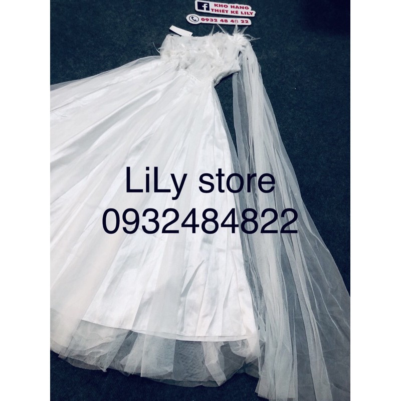 đầm  mãi chê vai cao cấp ( ảnh và video thật 1000% )