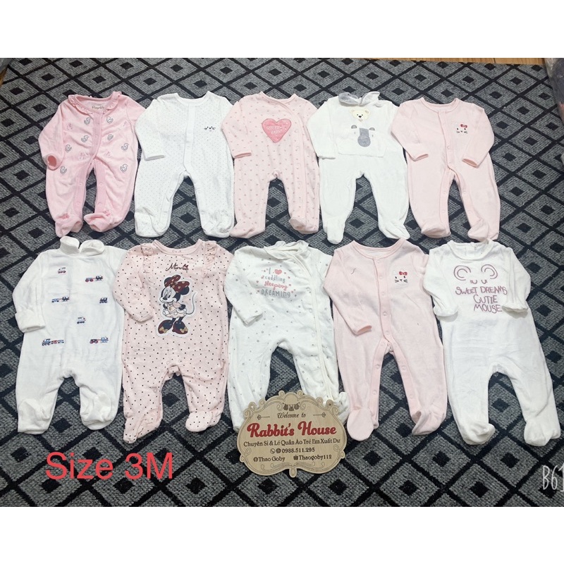 Body nỉ ,nỉ nhung cho bé 0-3m