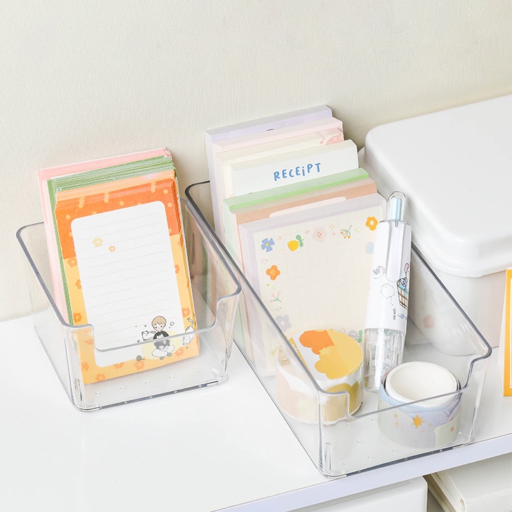 Hộp đựng đồ dùng Infeel.Me bằng acrylic màu sắc trong suốt