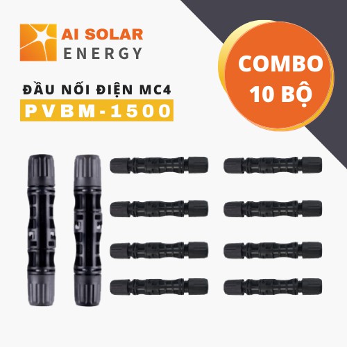Combo 10 cặp mc4 1500V AISOLAR