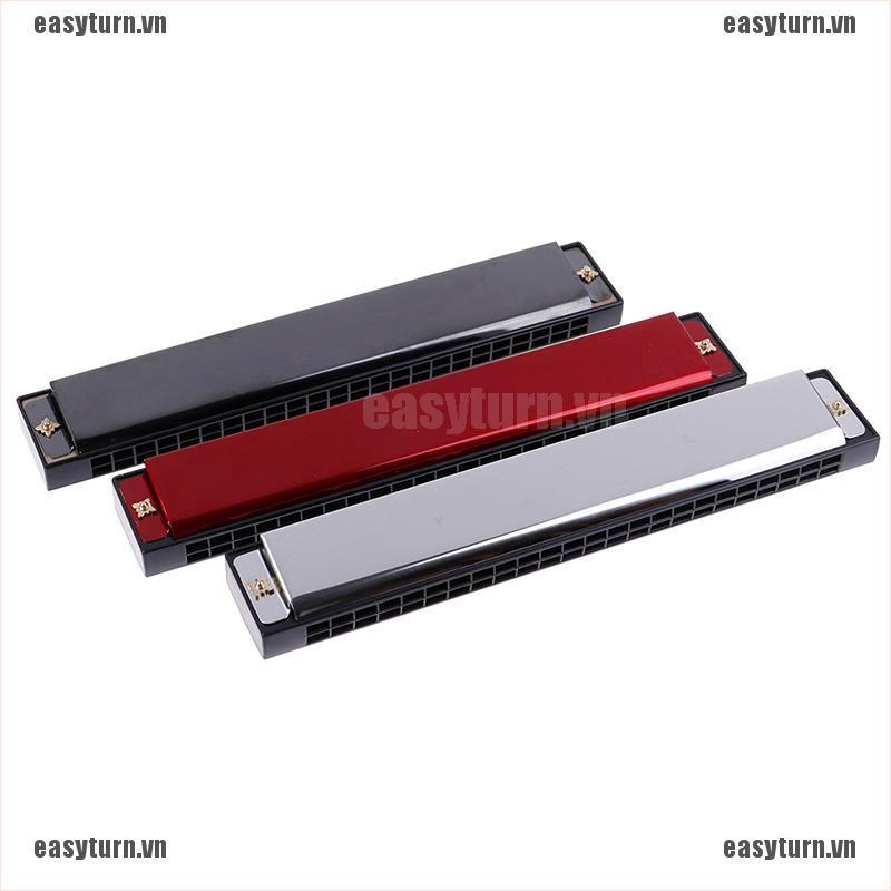 Kèn harmonica 24 lỗ bằng kim loại cho người bắt đầu