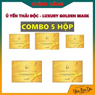 [SỈ 5 HỘP] Ủ yến thải độc cấy trắng hút nám LUXURY GOLDEN MASK