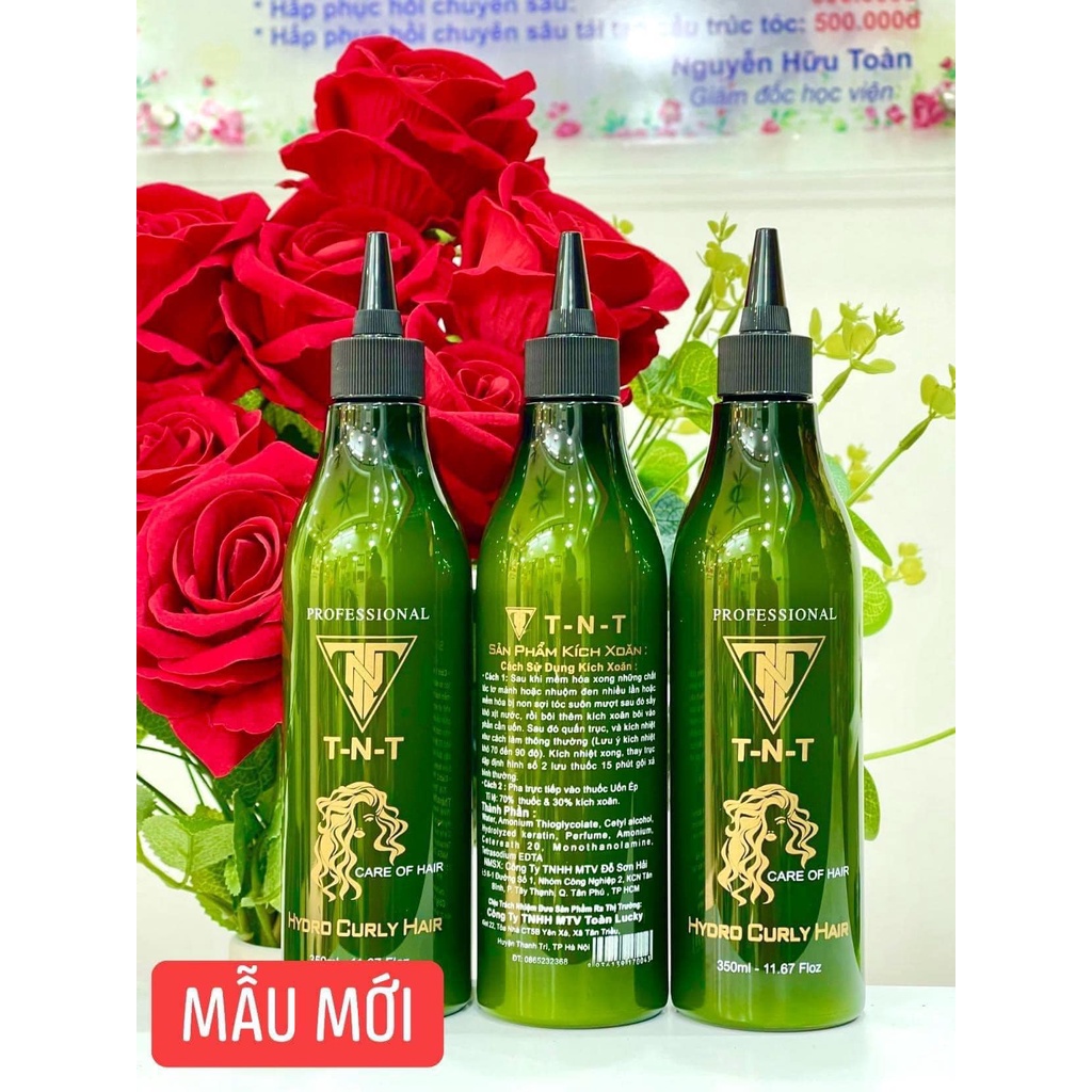 Thuốc kích xoăn TNT, kích xoăn tóc Hydro Curly Hair , thuốc làm xoăn tóc đơn giản, chính hãng công TNT