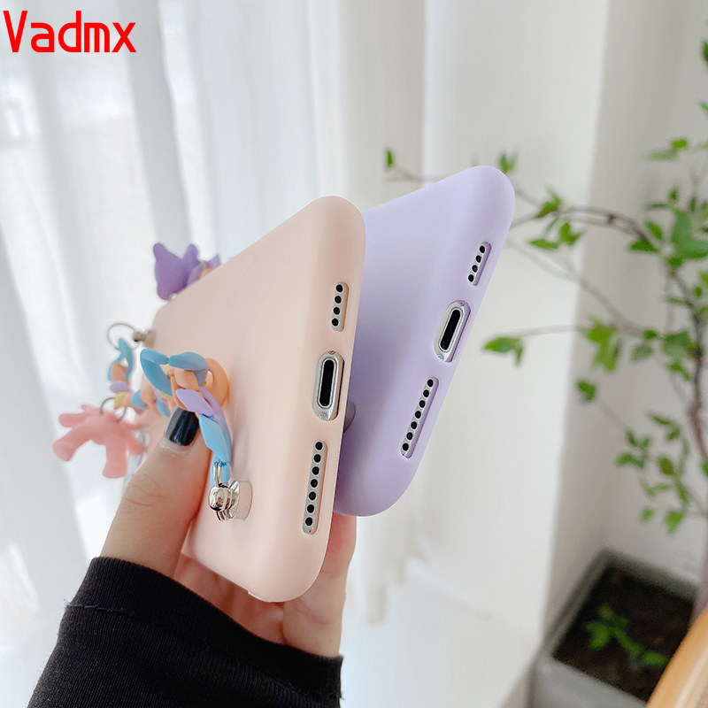 Ốp Lưng Mềm Hình Gấu 3d Kèm Dây Đeo Cho Vivo V17 V19 Y9S S1 Pro Y81 Y83 Y71 V11 V15 Pro V11I Z1 Pro Nex A S V5 V5S V5 Lite