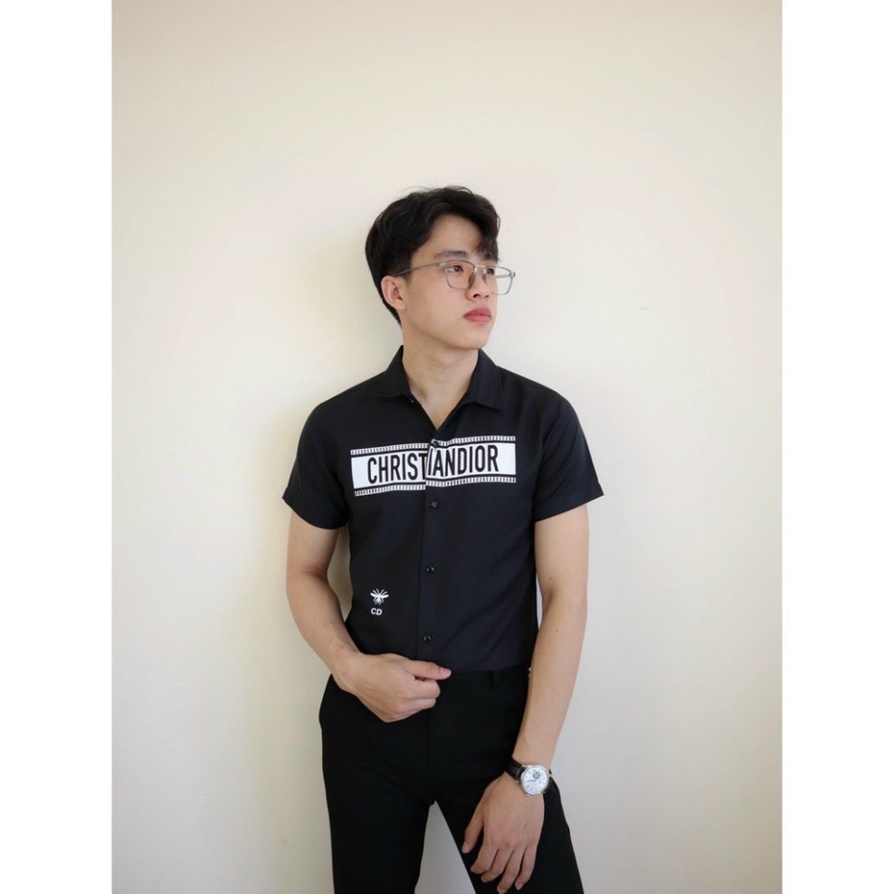 Áo sơ mi nam vải lụa, Sơ mi chất liệu lụa mềm mịn, kiểu dáng slimfit trẻ trung, thanh lịch, tôn dáng unisex | BigBuy360 - bigbuy360.vn