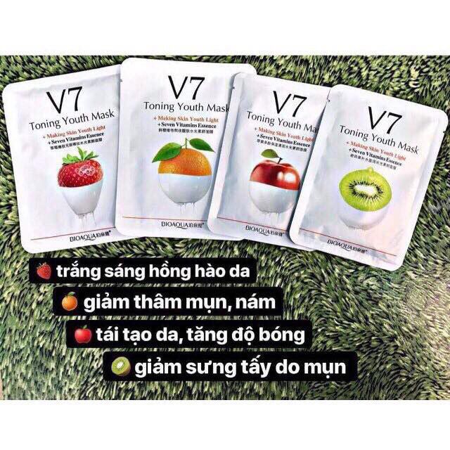 Mặt nạ V7 Toning Youth Mask nội địa Trung Bioaqua