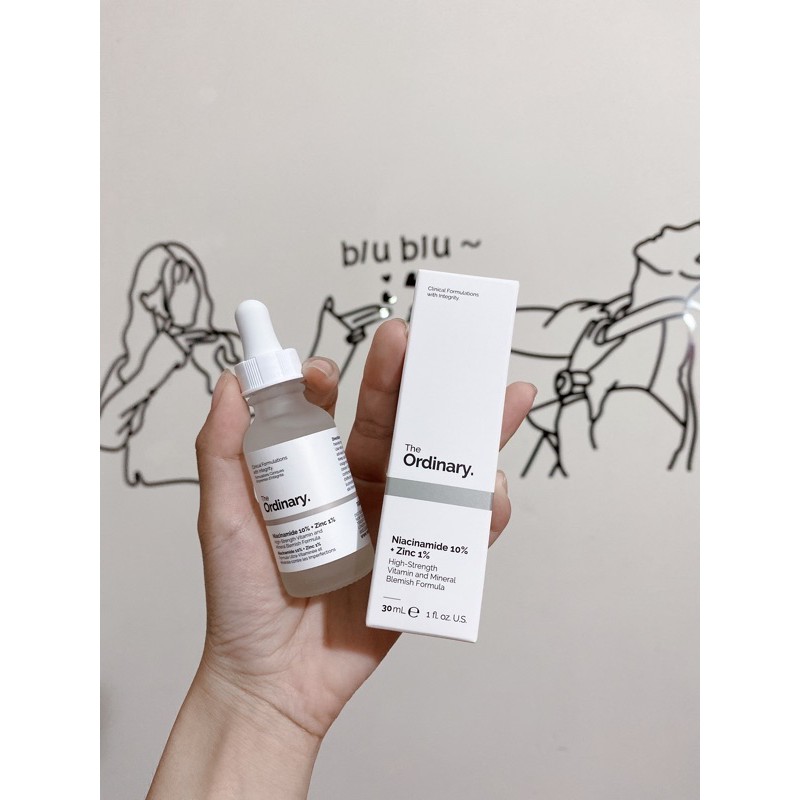 Tinh chất Niacinamide The Ordinary 10% + Zinc 1 30ML