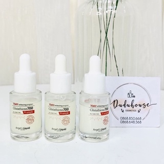 ( MINISIZE 5ml) Tinh chất dưỡng trắng, mờ thâm, làm đều màu da Angel's Liquid 7Day Whitening Glutathione 700 SERUM