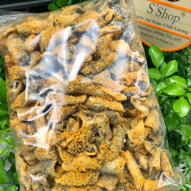 Snack da cá hồi trứng muối túi 1kg sỉ ( giới thiệu đến khách hàng)