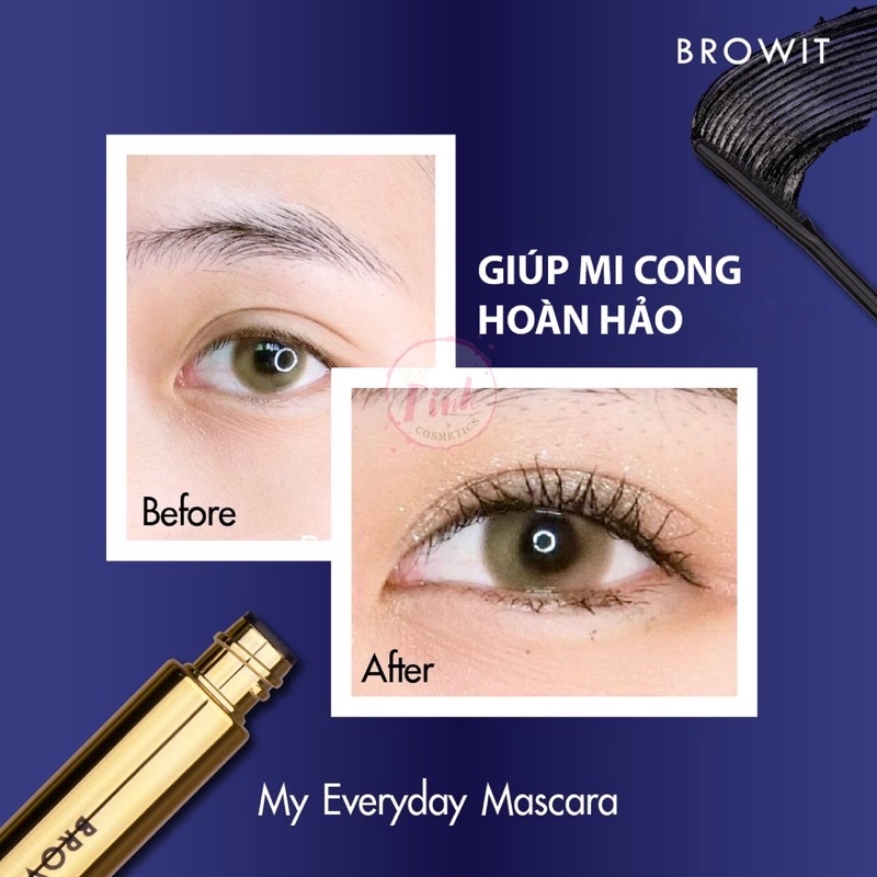 Mascara NongChat Browit làm dày và dài mi Thái Lan