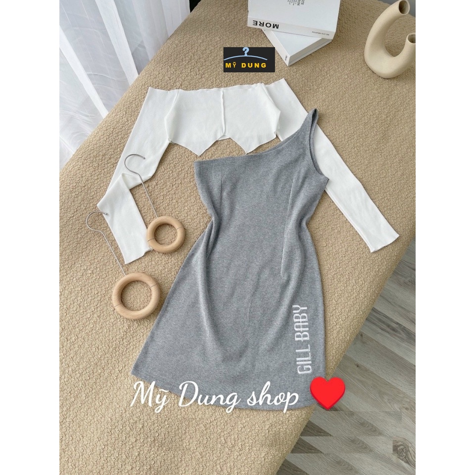 SÉT ĐẦM BODY 1 VAI+ ÁO KHOÁC TRỄ VAI CÁ TÍNH Sét màu siu tây ạ, tôn dáng bao đẹp lun nè, màu cưng xỉu lun đó ạ.