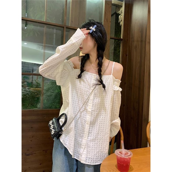 Áo Trễ Vai Tay Dài Thời Trang Dành Cho Nữ