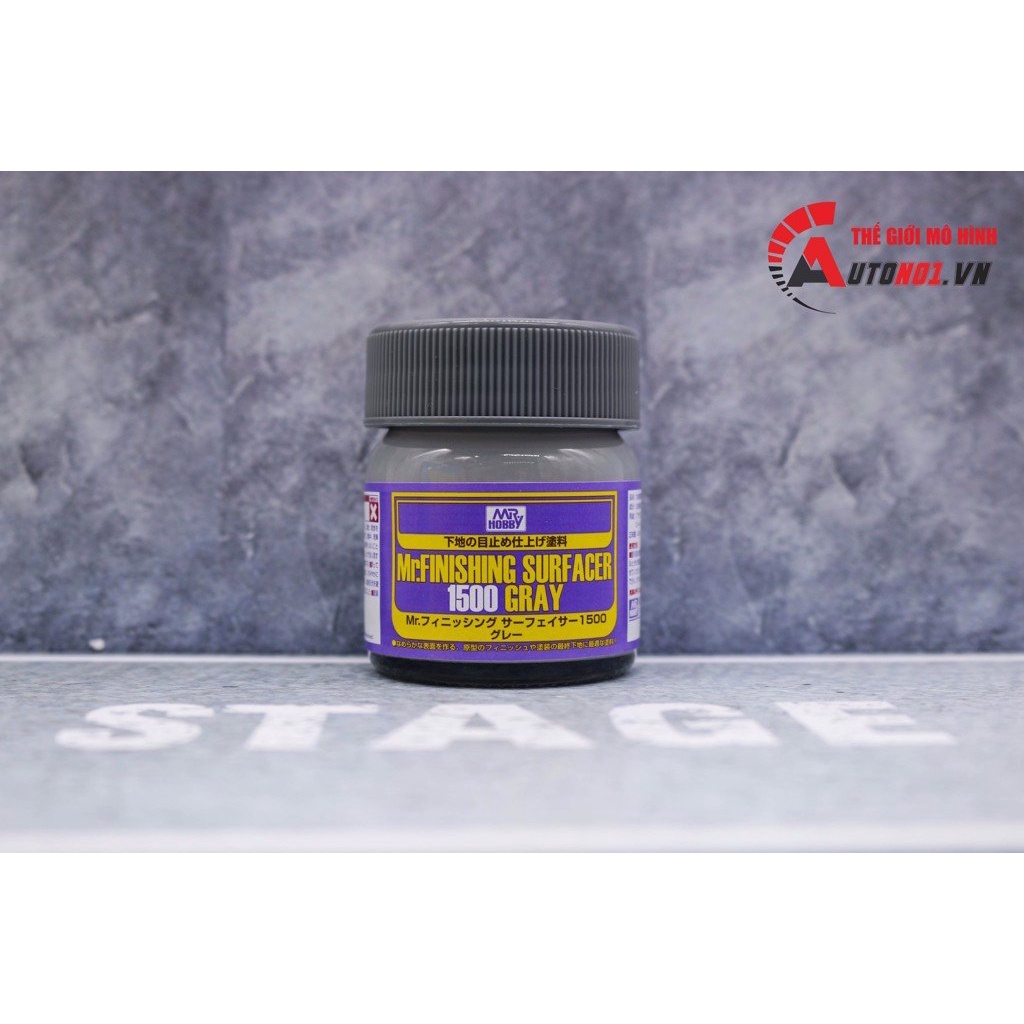 Lacquer sơn lót mô hình màu đen - trắng - xám hạt 1500 Sf288 - Sf289 - Sf291- Sf292 Mr.Hobby