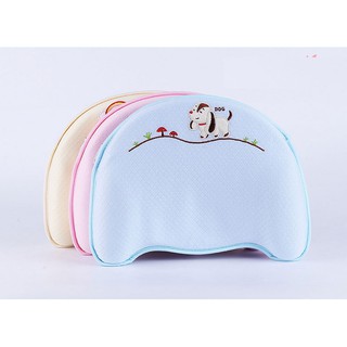 Gối cao su non chống bẹp đầu, móp đầu, nghẹo cổ, định hình cột sống cho trẻ sơ sinh (nhiều màu)