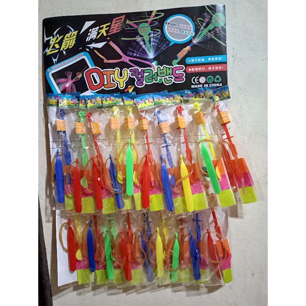 Vỉ 20 phi tiêu bay phát sang , arrow helicopter 20 pcs , trò chơi vận động ngoài trời