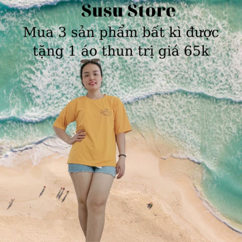 Áo thun tay lỡ form rộng Unisex chất liệu thun mềm mịn, dày, đẹp, thấm hút mồ hôi