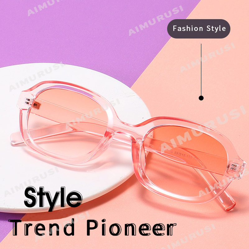 Kính Mát Gọng Oval Phong Cách Retro Thời Trang Cho Nam Nữ