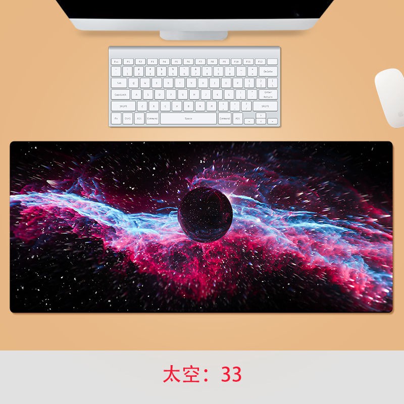 Thảm Lót Bàn Phím Cỡ Lớn In Hoạt Hình Vũ Trụ Dễ Thương