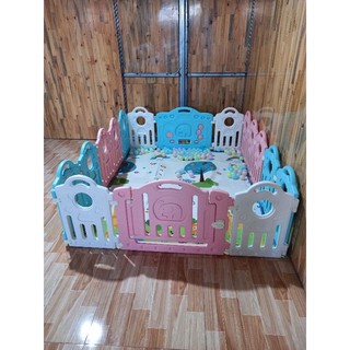 Quây cũi nhựa nguyen sinh, tặng thảm và 100 bóng