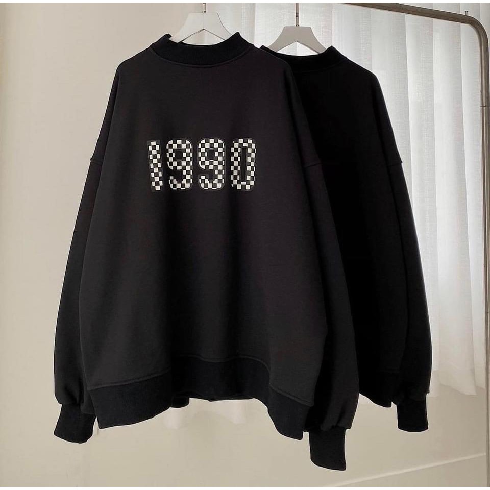 Áo Sweater 1990 Áo Sweater Chất Nỉ Ngoại Tay Bồng Dày Dặn Form Rộng Freesize Unisex Ảnh Thật | BigBuy360 - bigbuy360.vn